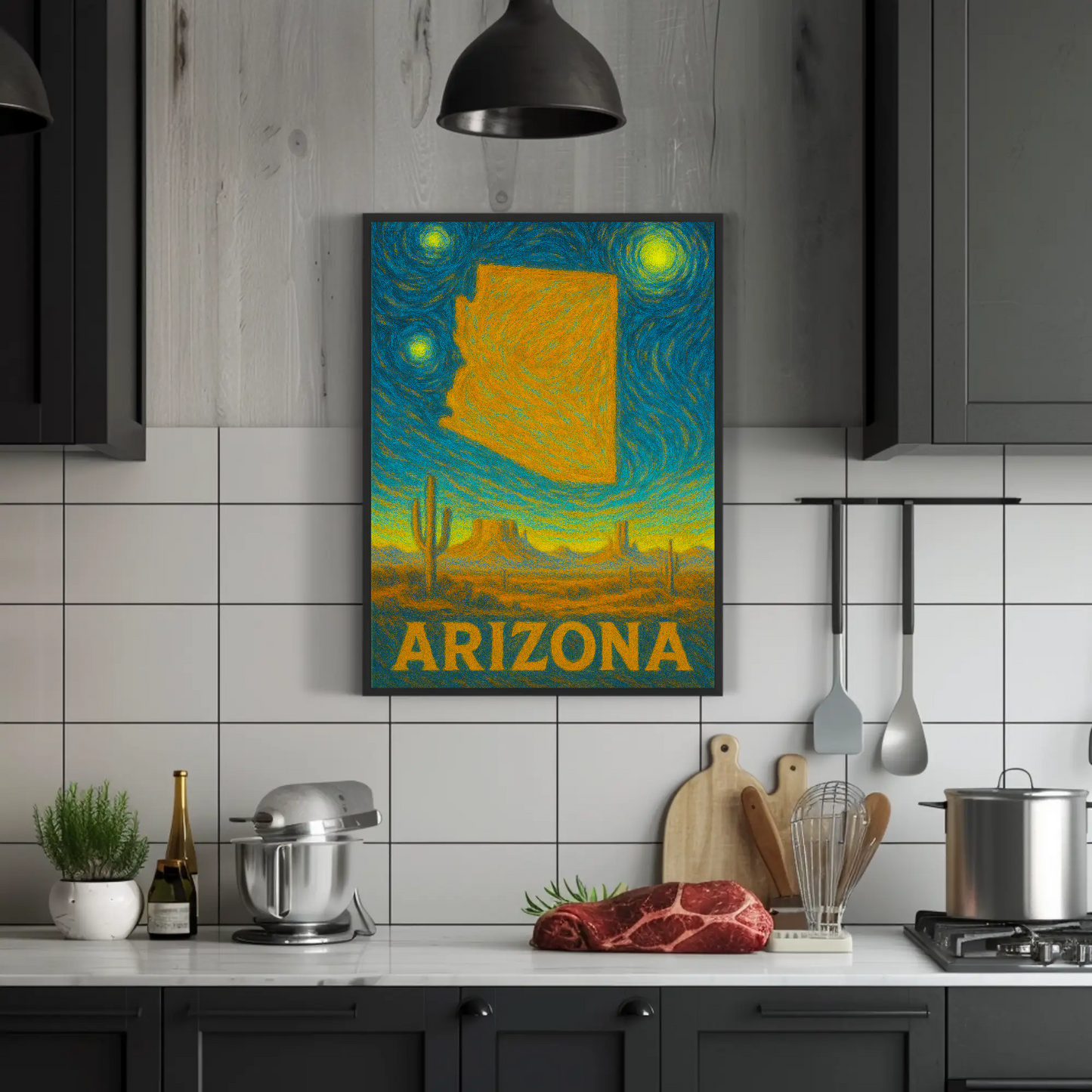 Arizona Starry Night Poster