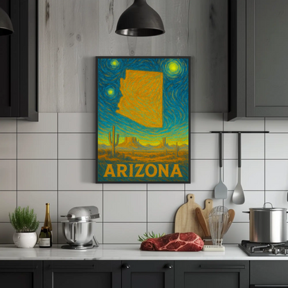 Arizona Starry Night Poster