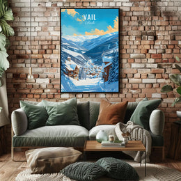 Serene Winter Getaway in Vail Travel Poster