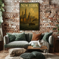 New York Cityscape Poster