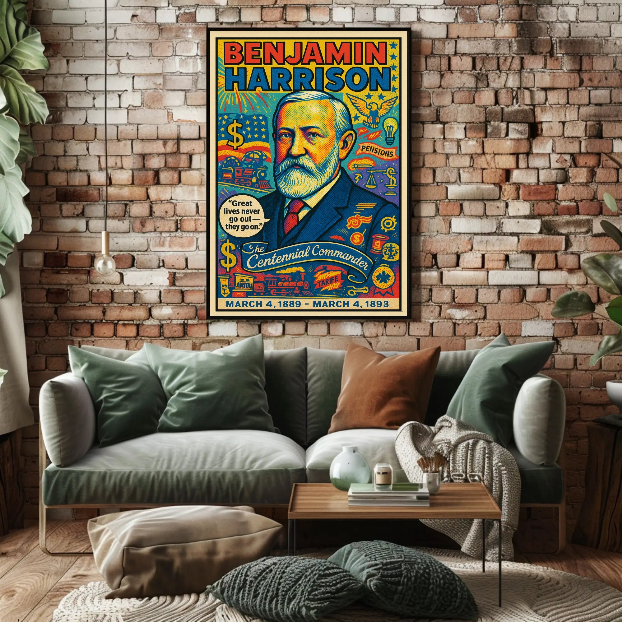 Benjamin Harrison 23rd President Poster PosterGoat