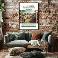 Juneteenth Commemorative Poster: Cultural or Heritage Poster