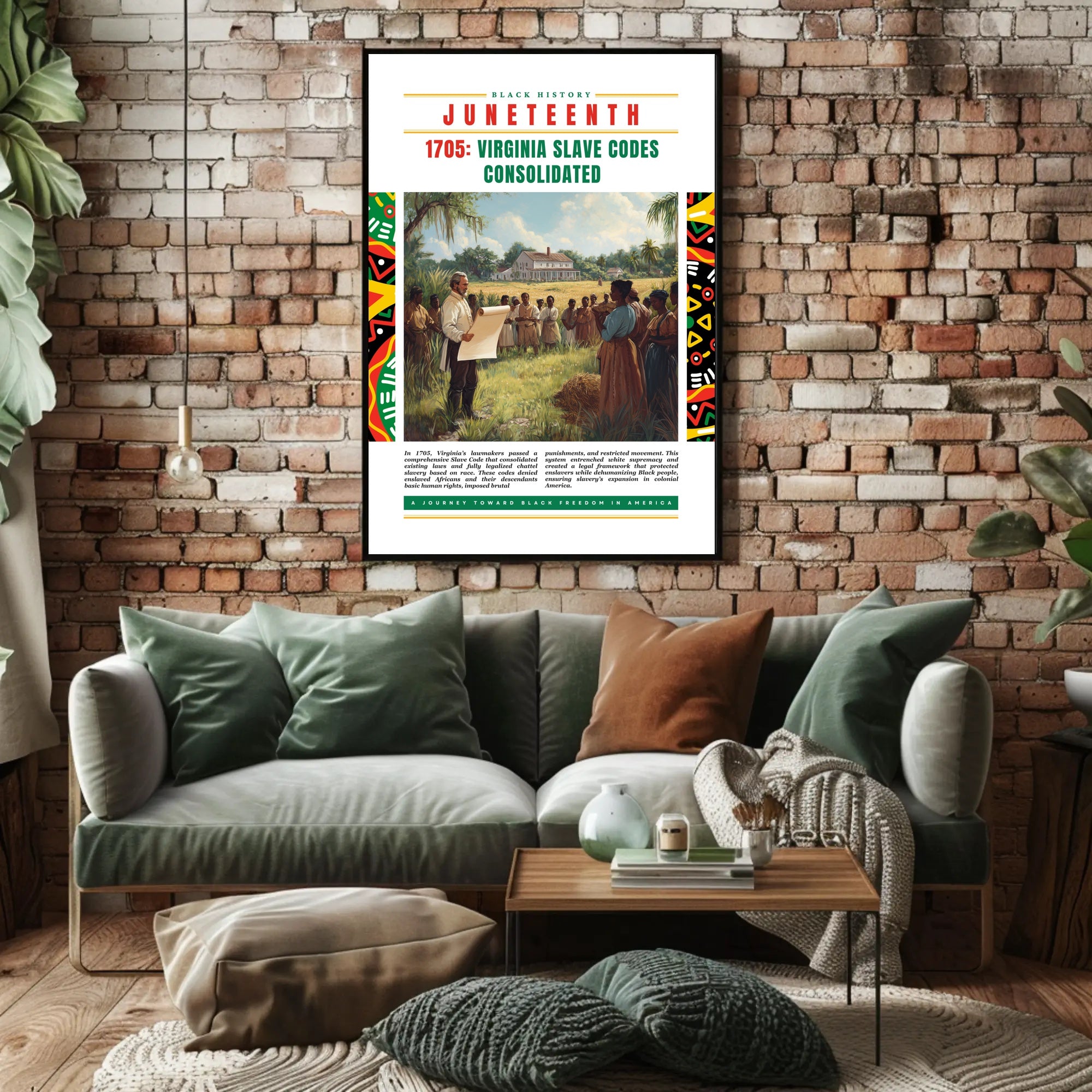 Juneteenth Commemorative Poster: Cultural or Heritage Poster