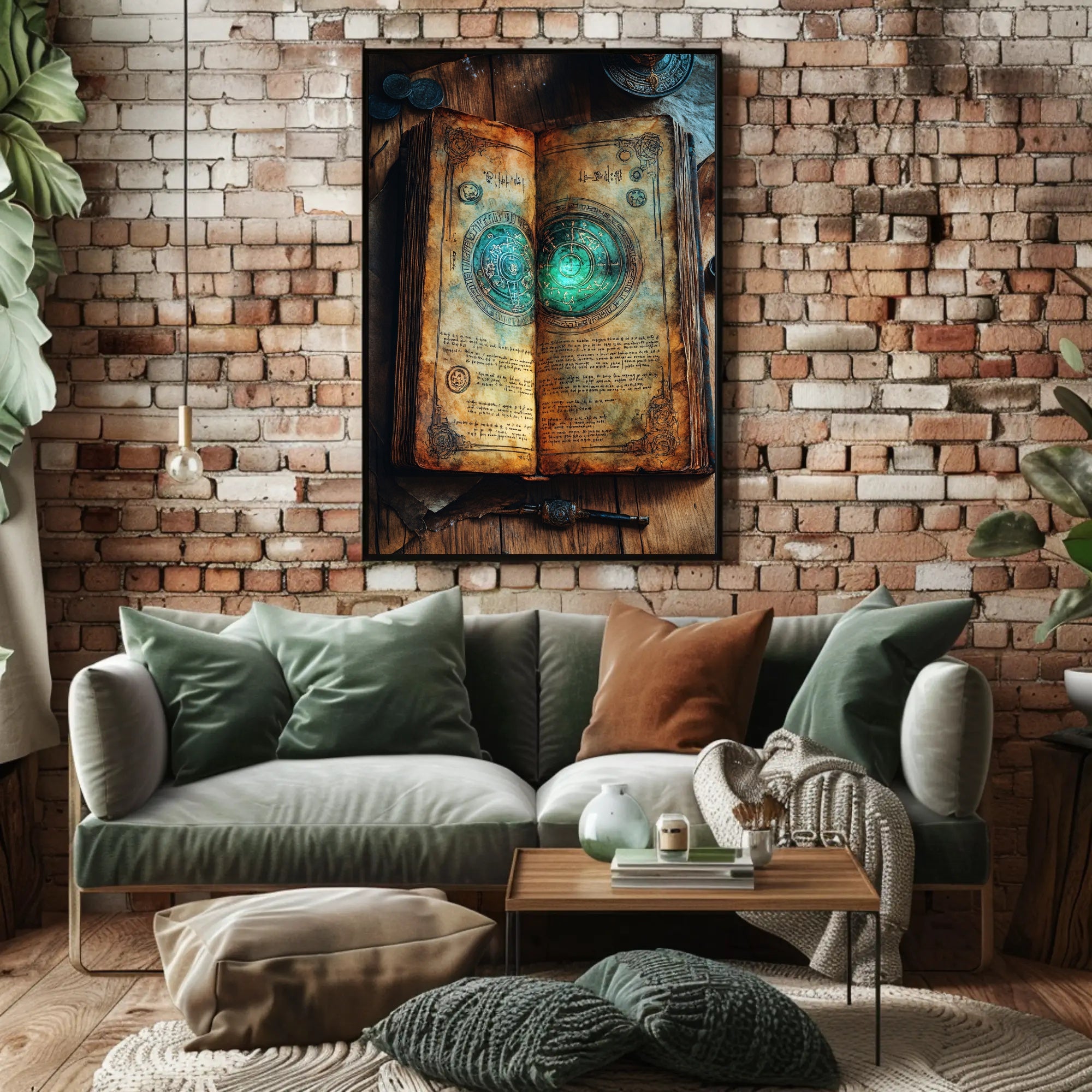 Ancient Mystical Book Fantasy or Mythology Poster