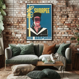 Sunapee Skiing Adventure Poster