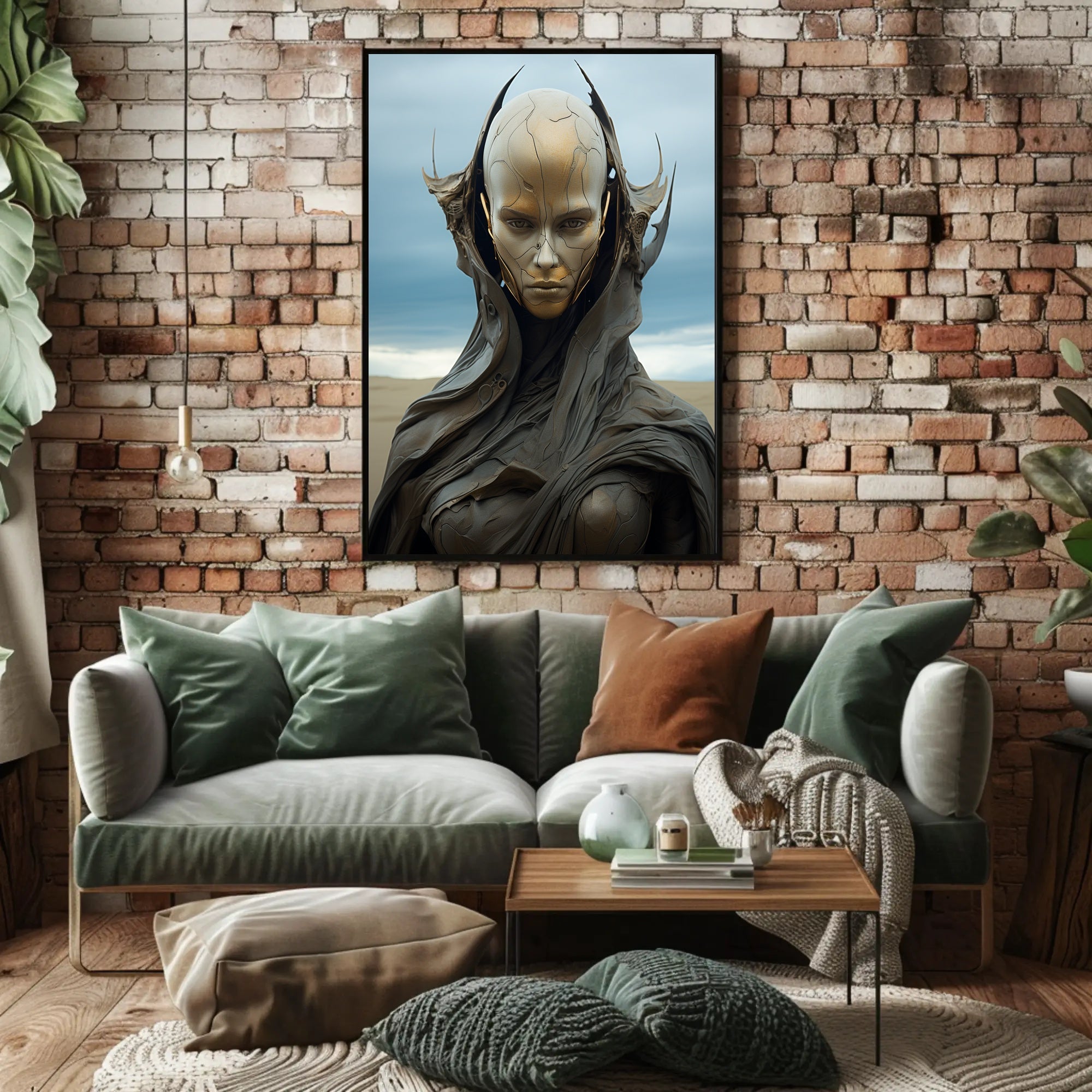 Futuristic Sentinel Poster