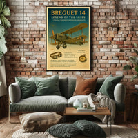 Legend of the Skies Breguet 14 Poster PosterGoat