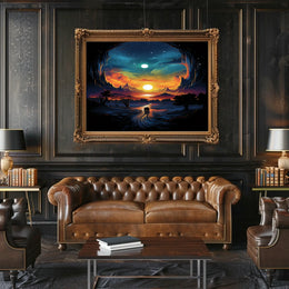 Journey Through A Cosmic Landscape Poster