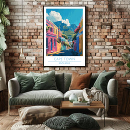 Cape Town Bo-Kaap Street Art Urban or Cityscape Poster