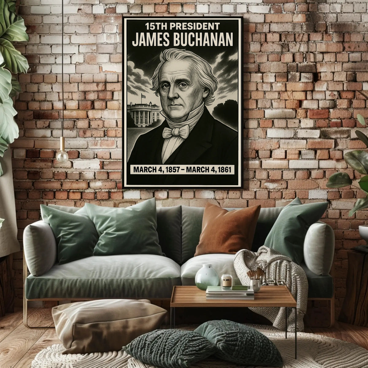 James Buchanan 15Th President Poster