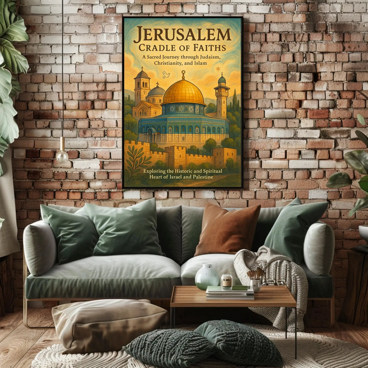 Jerusalem Cradle of Faiths Poster