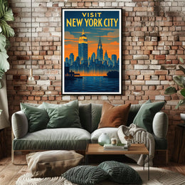 Visit New York City Poster PosterGoat