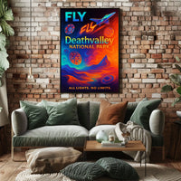 Fly to Death Valley National Park Poster