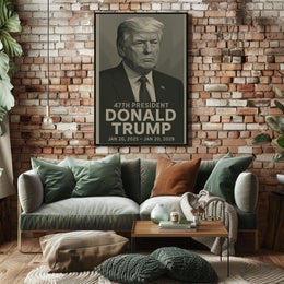 Donald Trump 47th President Poster