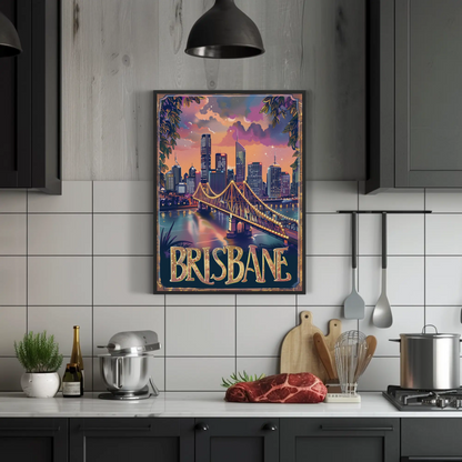 Brisbane Vintage Poster