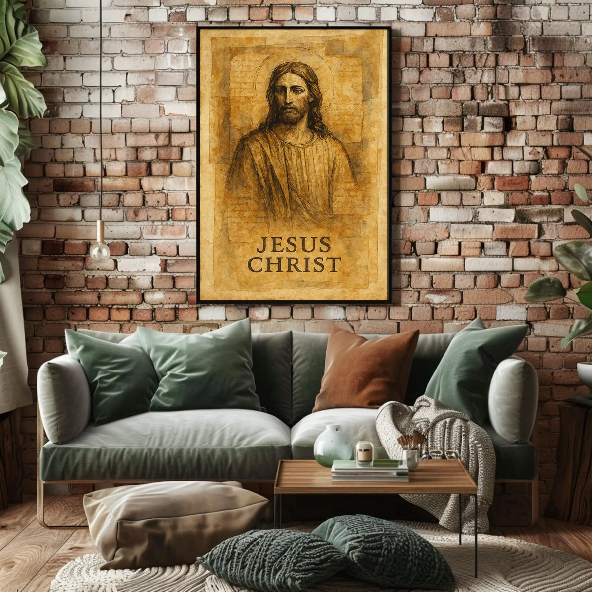 Jesus Christ Artistic Portrait Poster