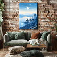 Tranquil Mediterranean Landscape Poster PosterGoat