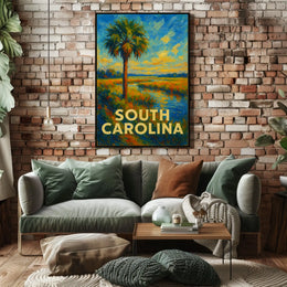 South Carolina Landscape Poster
