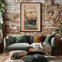 State Line for Europe Poster PosterGoat