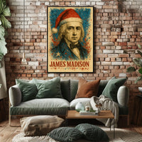 James Madison 4th President of the United States Christmas SeriesPoster