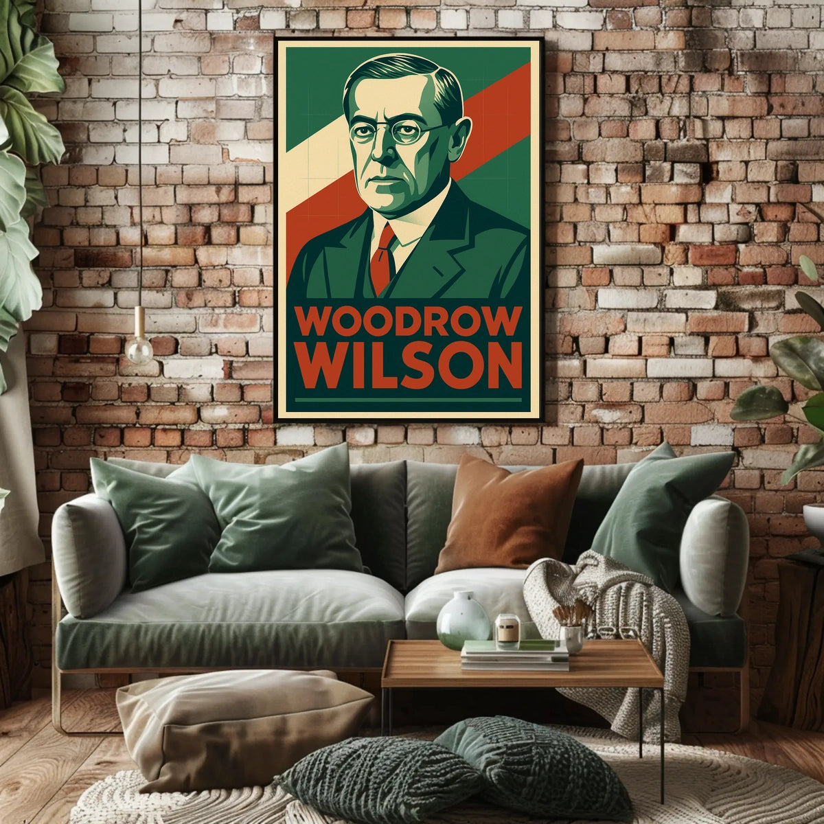 Woodrow Wilson Vintage Ads Poster