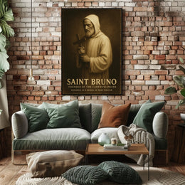 Saint Bruno Founder Of The Carthusians Poster
