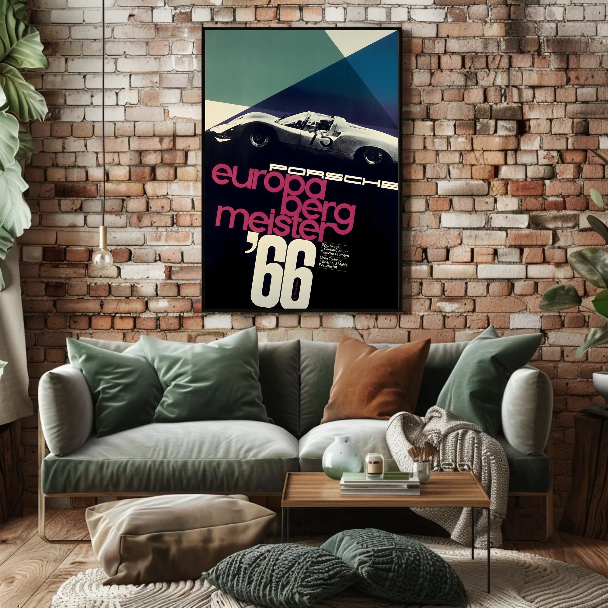 Porsche Europa Bergmeister '66 Poster