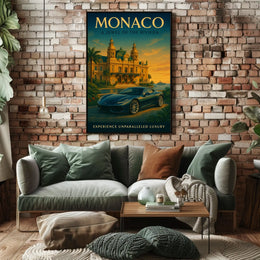 Monaco A Jewel of the Riviera Poster