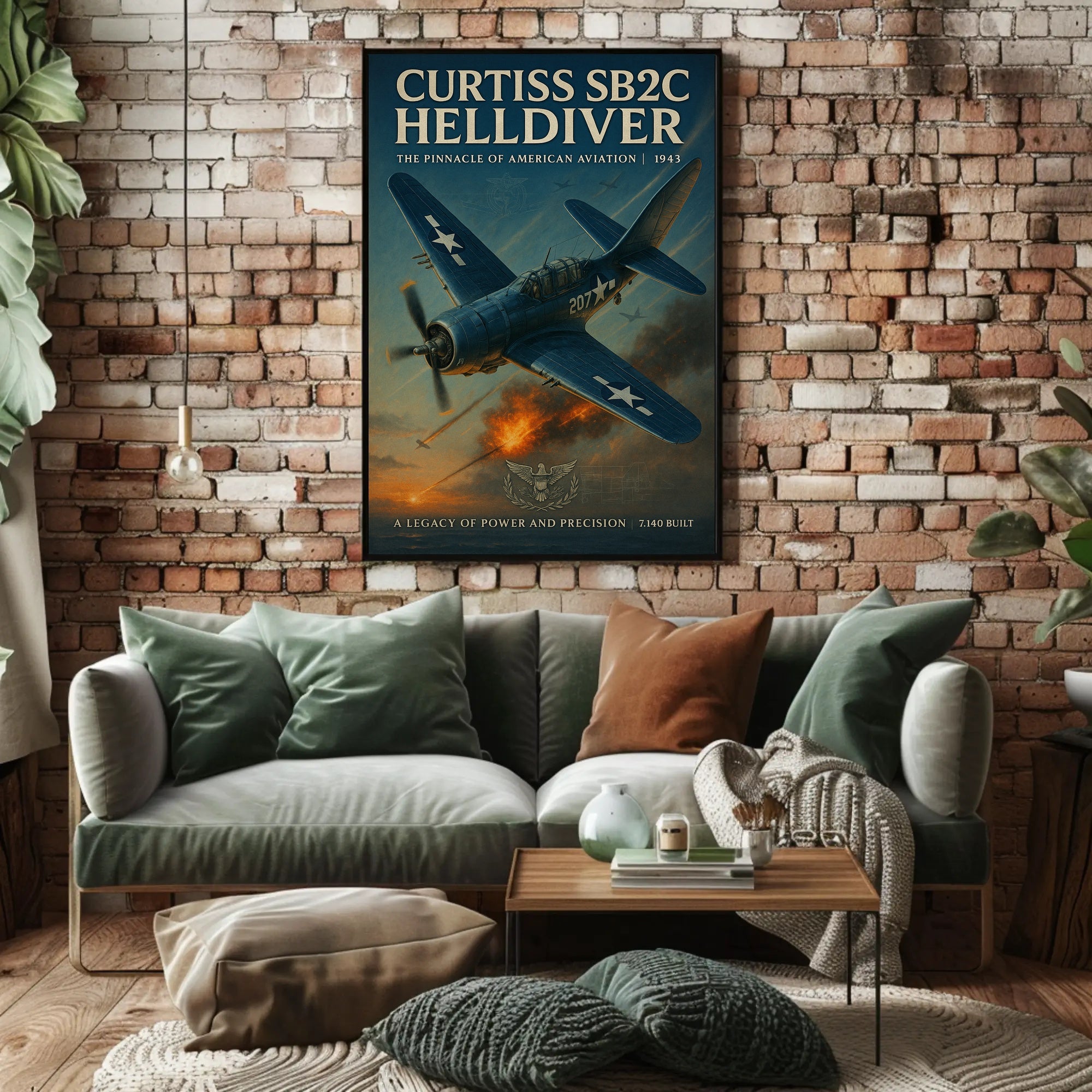 Curtiss SB2C Helldiver: WWII Poster Classic