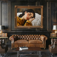 Serene Sleep: Hyper-Realistic Bedroom Art Print