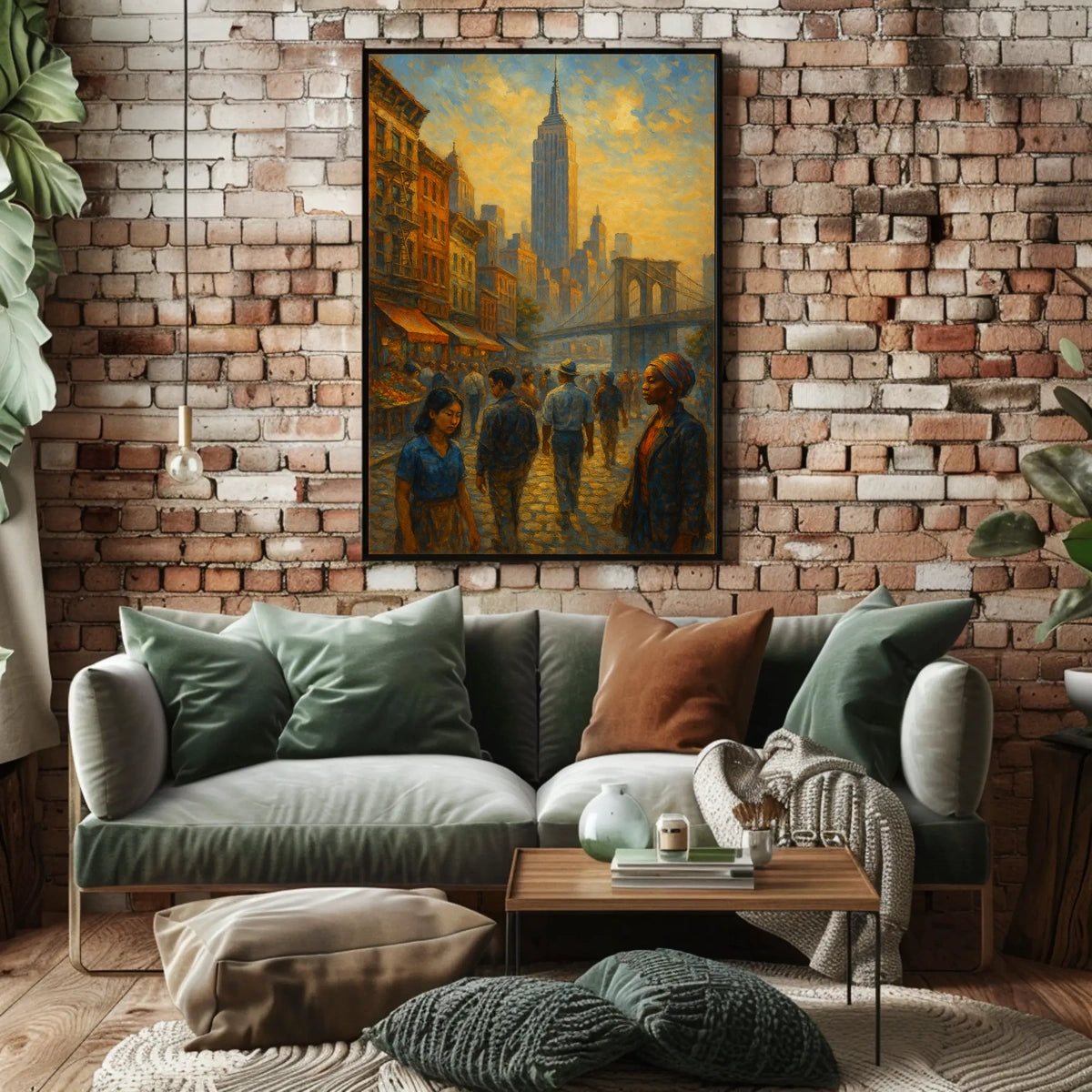 NYC Skyline Poster City Of Dreams Sunset Glow For City Folk