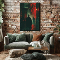 Dark Gothic Horror Scene with Investigators – Fantasy or Mythology Poster PosterGoat