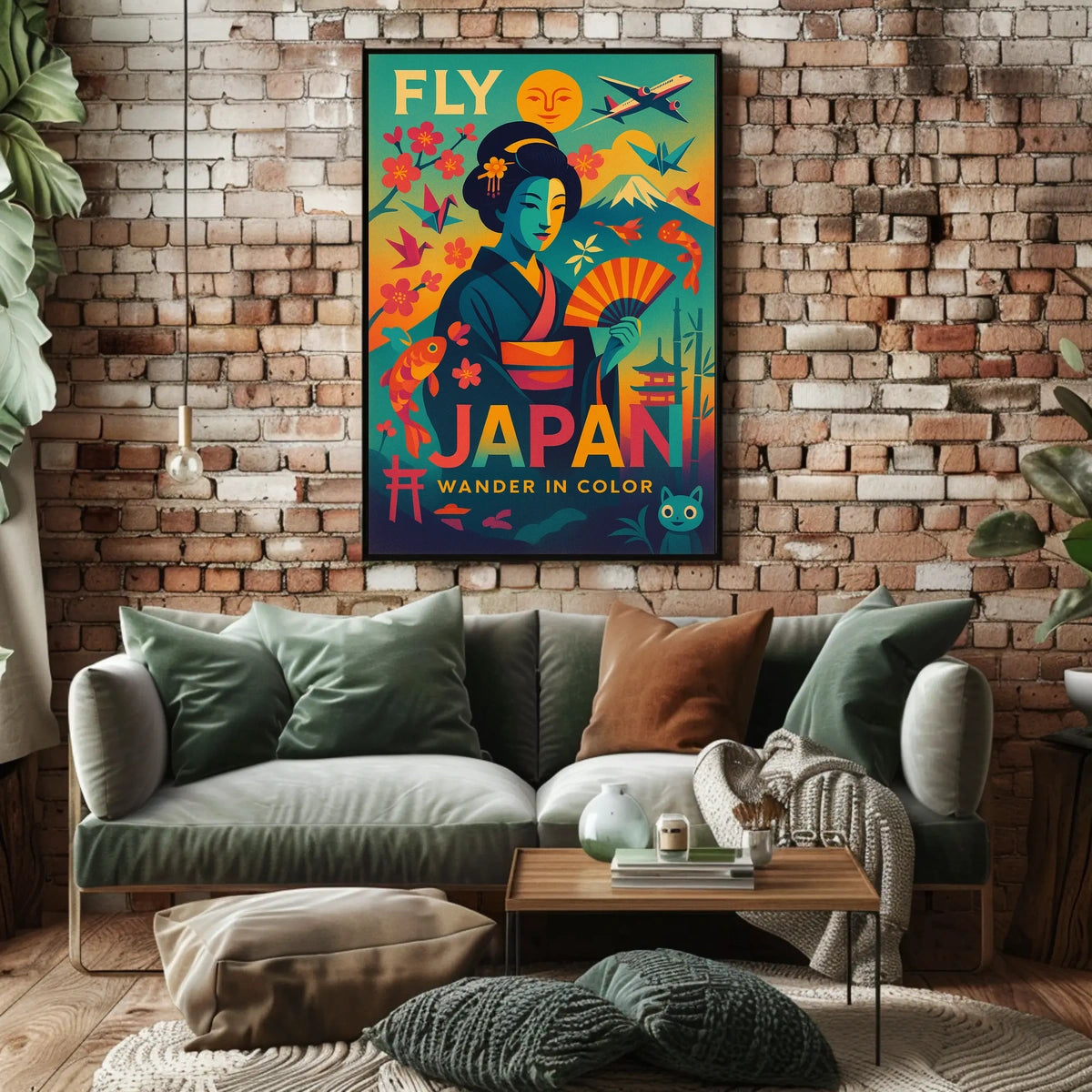 Fly Japan Wander In Color Poster