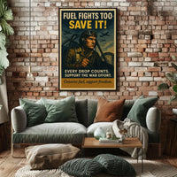 Fuel Conservation In Wartime Poster
