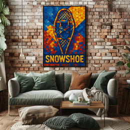 Snowshoe Mosaic Poster