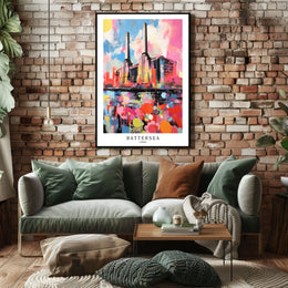 Battersea Power Station London Poster