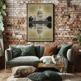 District Of Columbia Reflection Poster