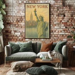 New York City Landmarks Poster