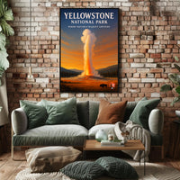 Yellowstone National Park Where Nature's Majesty Unfolds Poster PosterGoat