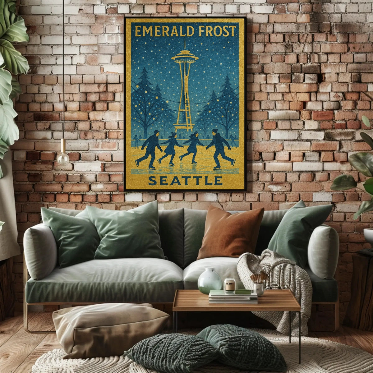 Emerald Frost Seattle Poster