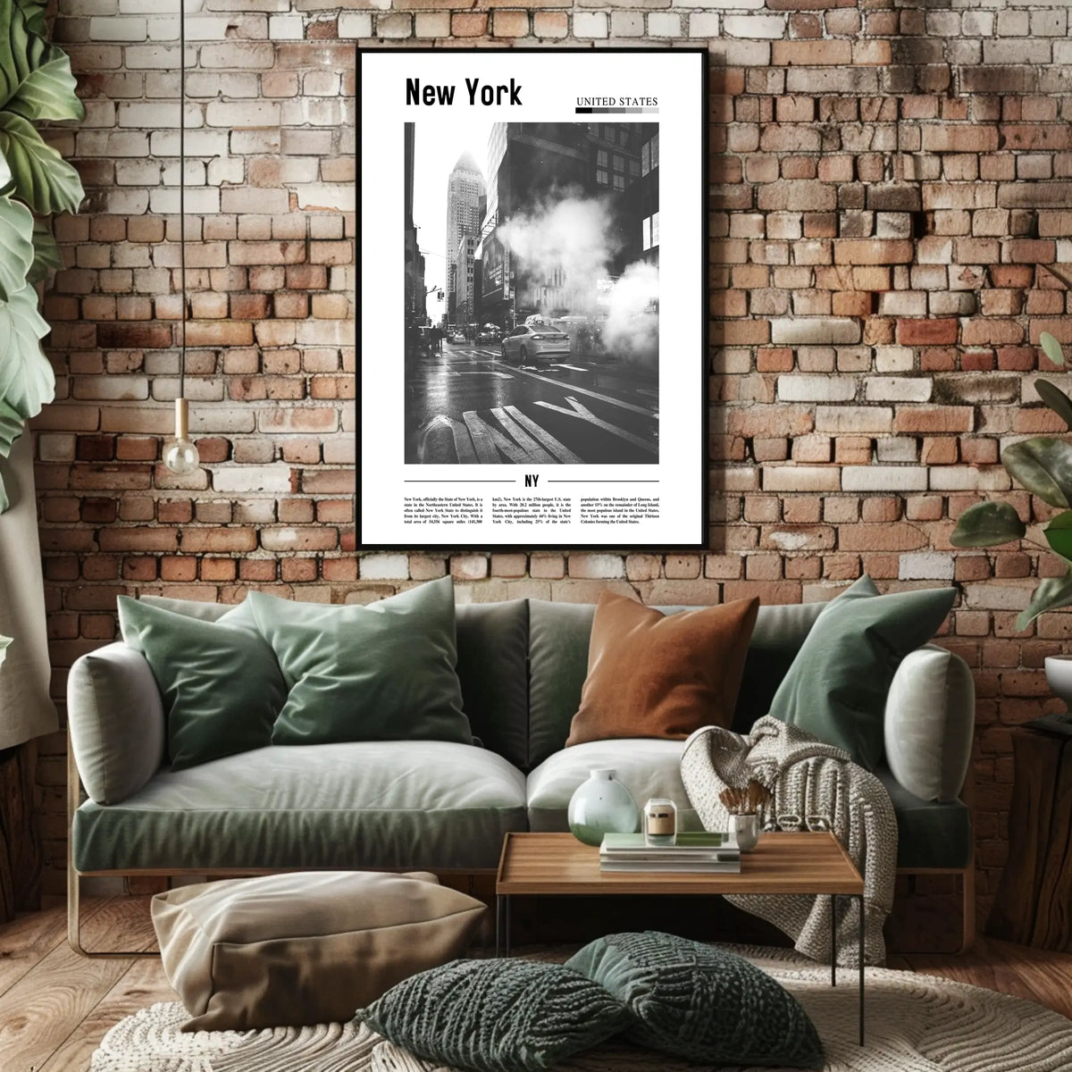 New York City Black And White Taxi Poster Modern Wall Art