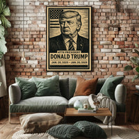Donald Trump 47th President Scenic Patriotic Heritage Timeless Wall Art Iconic Legacy Gift Poster
