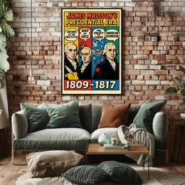 James Madison's Presidential Era Poster PosterGoat