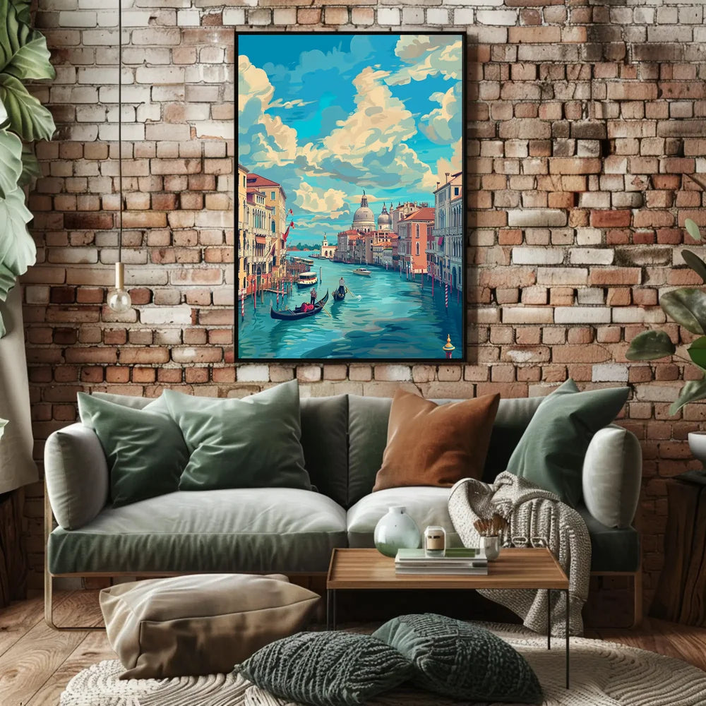 Venice Grand Canal Romantic Art Poster Print