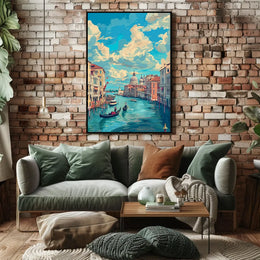 Venice Grand Canal Romantic Art Poster Print