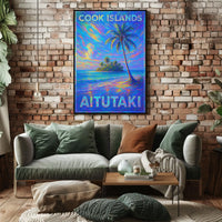 Aitutaki Cook Islands Paradise Poster