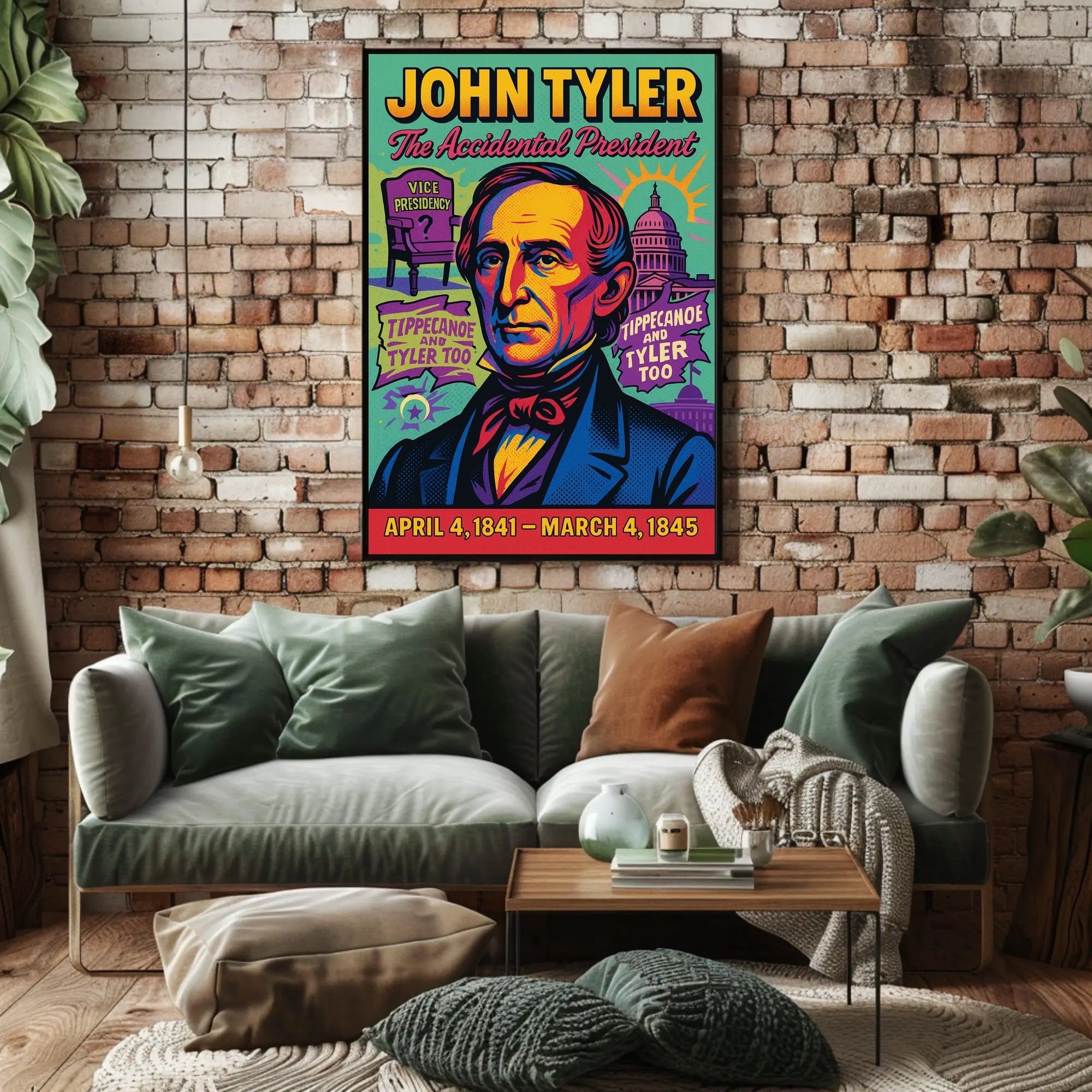 John Tyler The Accidental President Poster PosterGoat