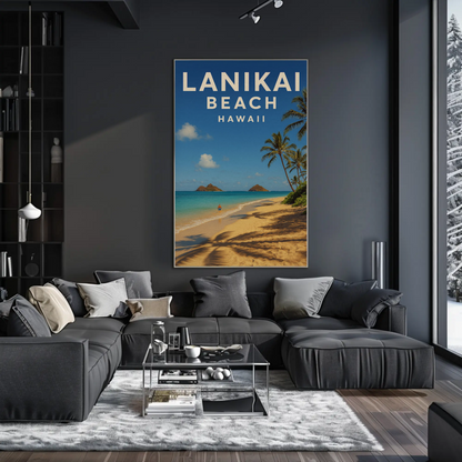 Lanikai Beach Hawaii Peaceful Tropical Paradise Poster