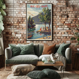 Aix-Les-Bains Le Lac Poster