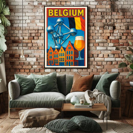 Belgium A Cultural Mosaic Poster